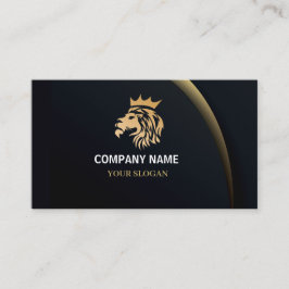 Lejon Logotyp för Elegant av professionell Tidsbeställning Kort