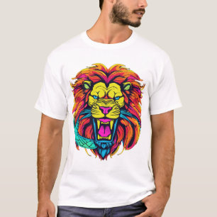 lejon logotyp mode design t-shirt