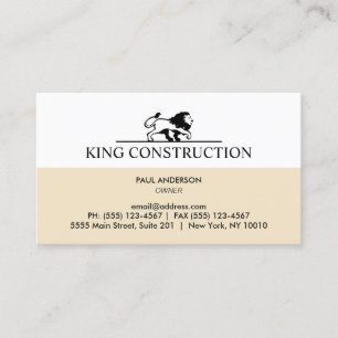 Lejon Logotyp professionell Visitkort