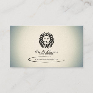 Lejon logotypvisitkort (lutningversionen) visitkort