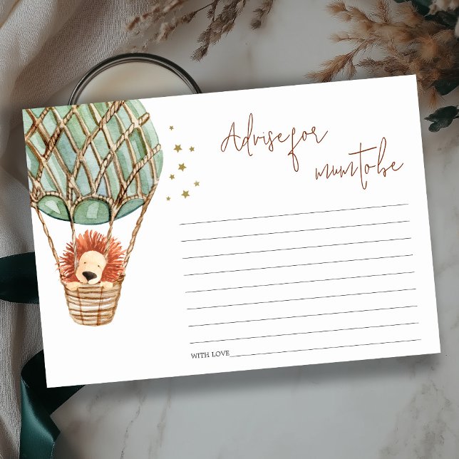 Lejon luftballong för babyskor för Morsa Tilläggskort (Skapare uppladdad)