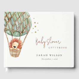 Lejon magisk babystövel för Eco Grönt Luftballong Gästböcker