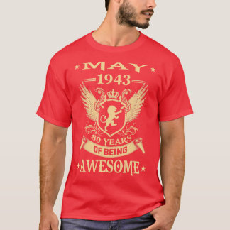 Lejon maj 1943 Begränsad utgåva 80 år av AW T Shirt