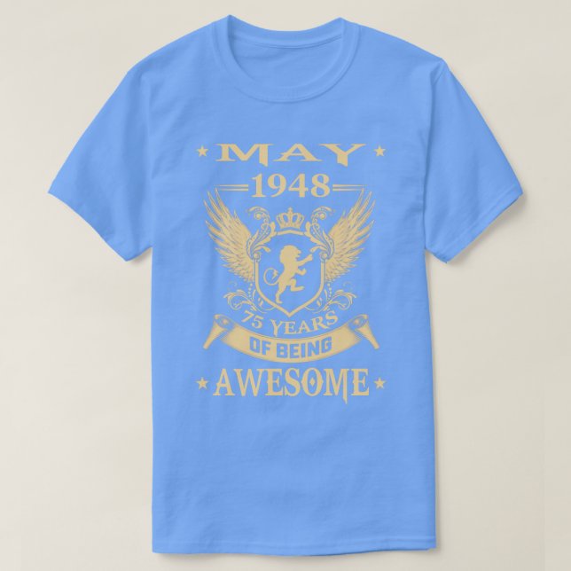 Lejon maj 1948, Begränsad utgåva 75 år av AW T Shirt (Design framsida)