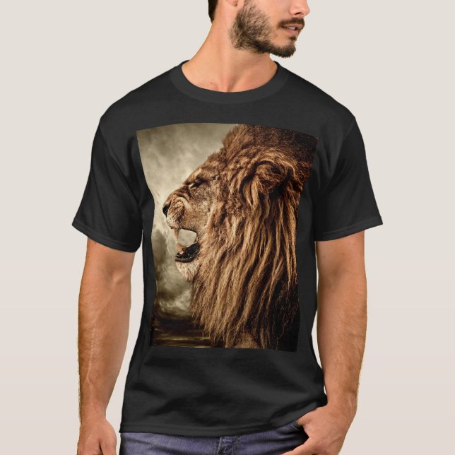 Lejon: Majestic Vintage Art. T Shirt (Framsida)