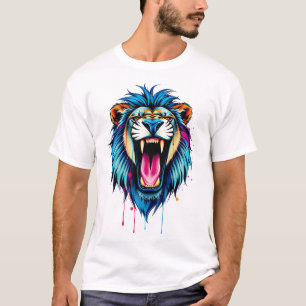 Lejon målad t shirt