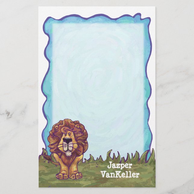 Lejon mall brevpapper (Framsida)