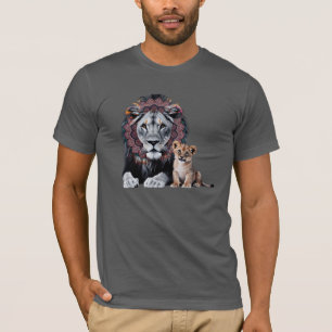 Lejon Mandala Art Bella+Canvas T-Shirt -