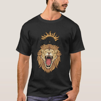 Lejon matning av Sol Renaissance Medieval Alchemy T Shirt
