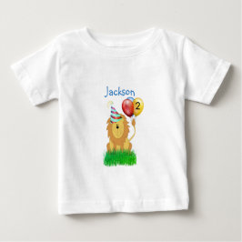  Lejon med ballong födelsedag  T Shirt