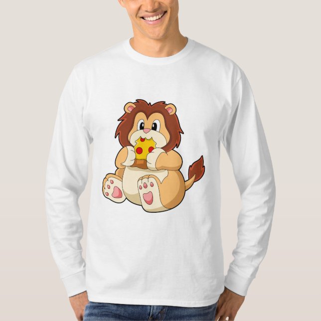 Lejon med Biet i Salami Pizza.PNG T Shirt (Framsida)