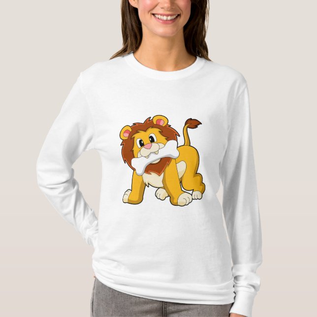 Lejon med Bone T Shirt (Framsida)