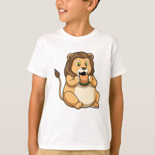 Lejon med Burger T Shirt