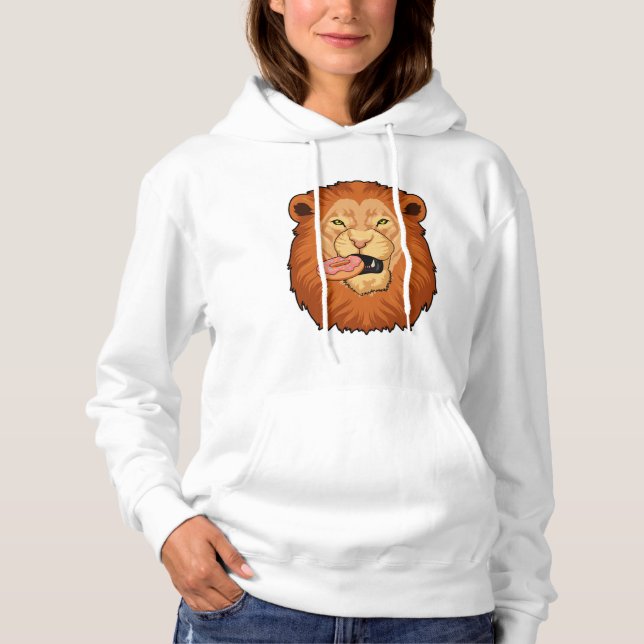 Lejon med Donut T Shirt (Framsida)