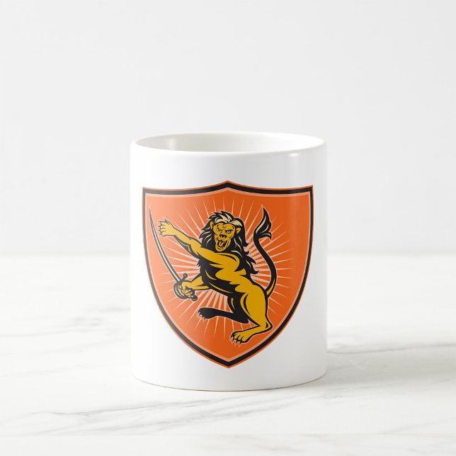 Lejon Med Ett Svärd Kaffemugg (Skapare uppladdad)