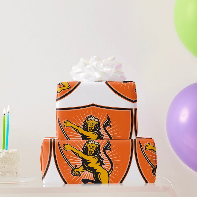 Lejon Med Ett Svärd Presentpapper (Skapare uppladdad)