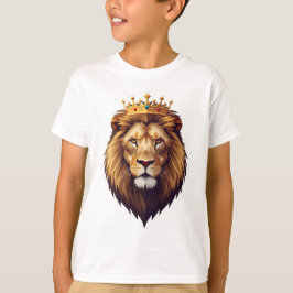 "Lejon med gyllene krona Kids T-shirt