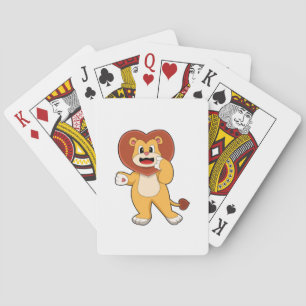 Lejon med hjärta casinokort