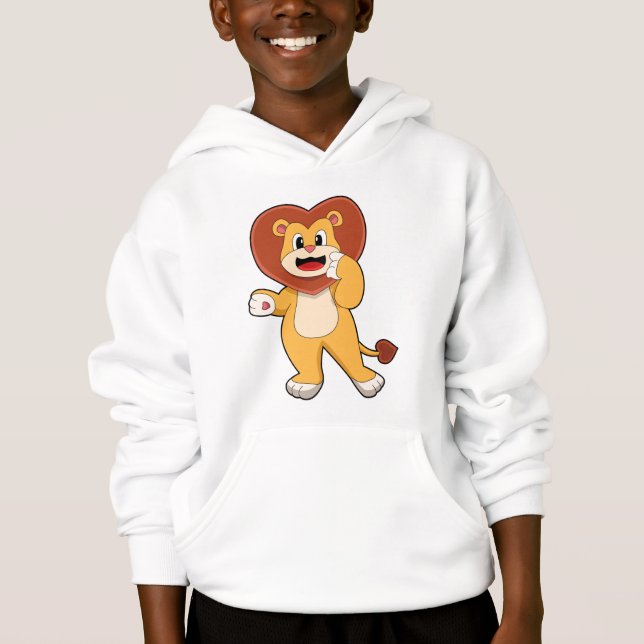 Lejon med hjärta t shirt (Framsida)