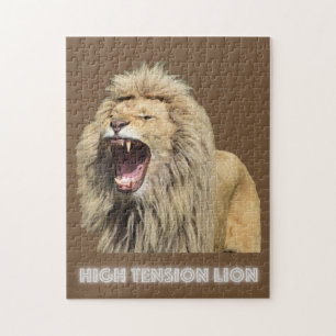 Lejon med hög spänning pussel