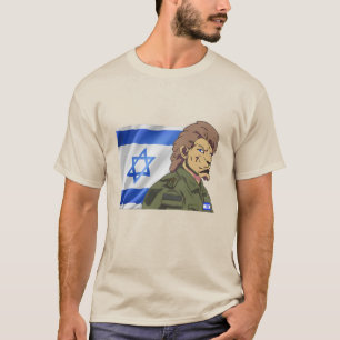 LEJON MED ISRAEL-FLAGGA T SHIRT