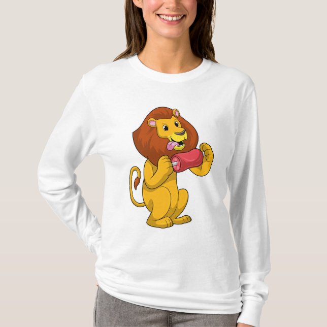 Lejon med Kött T Shirt (Framsida)