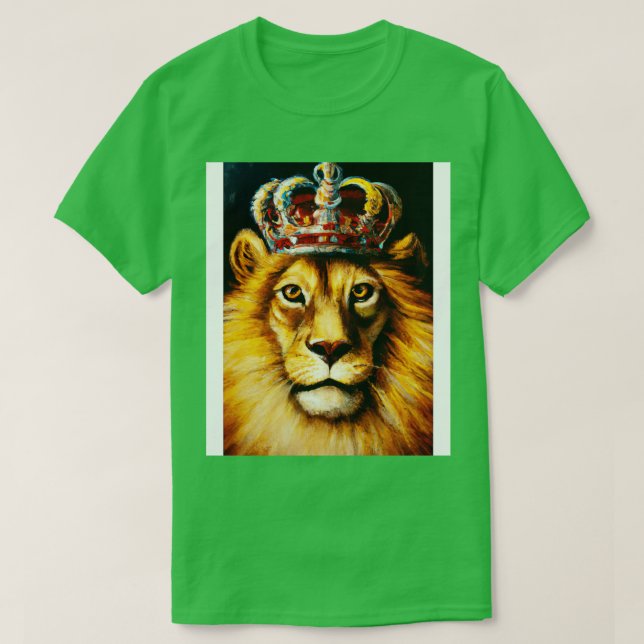 Lejon med Krona 1 T Shirt (Design framsida)