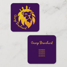 Lejon med Krona - Guld Stil 1