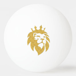 Lejon med Krona - Guld Stil 1 Pingisboll