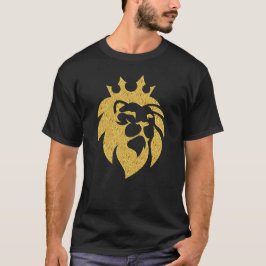 Lejon med Krona - Guld Stil 1 T Shirt