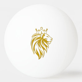 Lejon med Krona - Guld Stil 2 Pingisboll