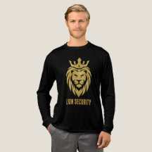 Lejon Med Krona - Guld Stil 3