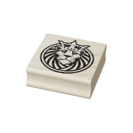 Lejon med Krona - Guld Stil 4 Stämpel