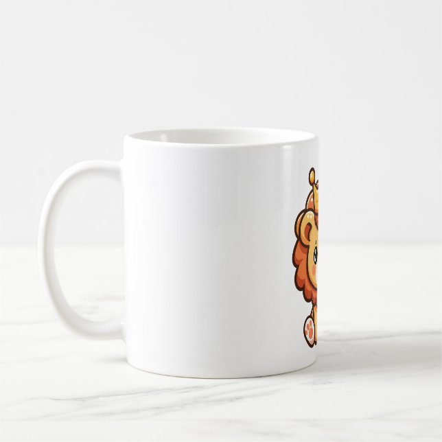 Lejon med krona kaffemugg (Vänster)