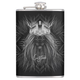 Lejon med Krona Monogram Fickplunta