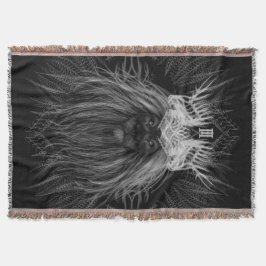 Lejon med Krona Monogram Filt