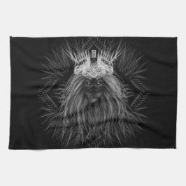 Lejon med Krona Monogram Kökshandduk