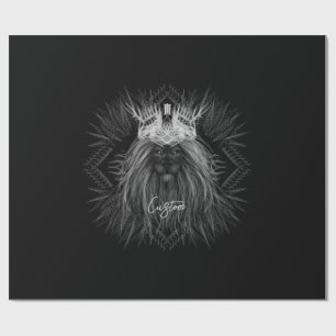 Lejon med Krona Monogram Presentpapper