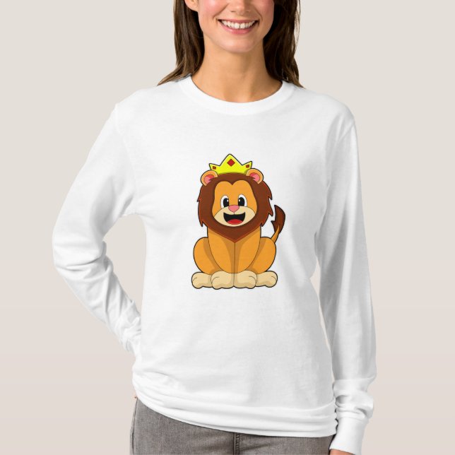 Lejon med Krona T Shirt (Framsida)