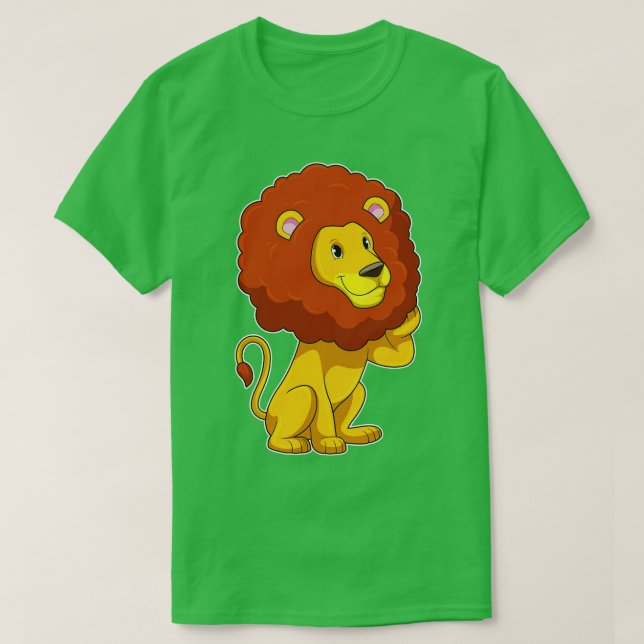 Lejon med kurvor t shirt (Design framsida)