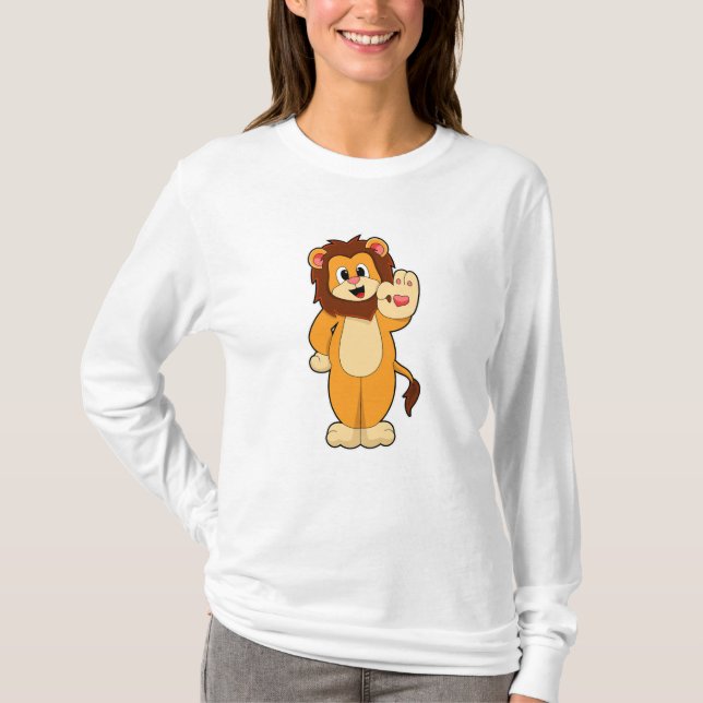 Lejon med Mane T Shirt (Framsida)