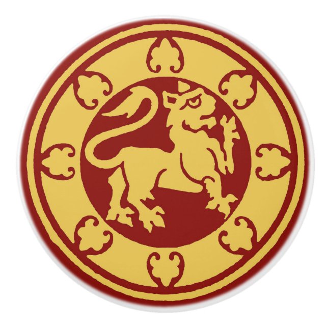 Lejon medeltida knopp (Framsidan)