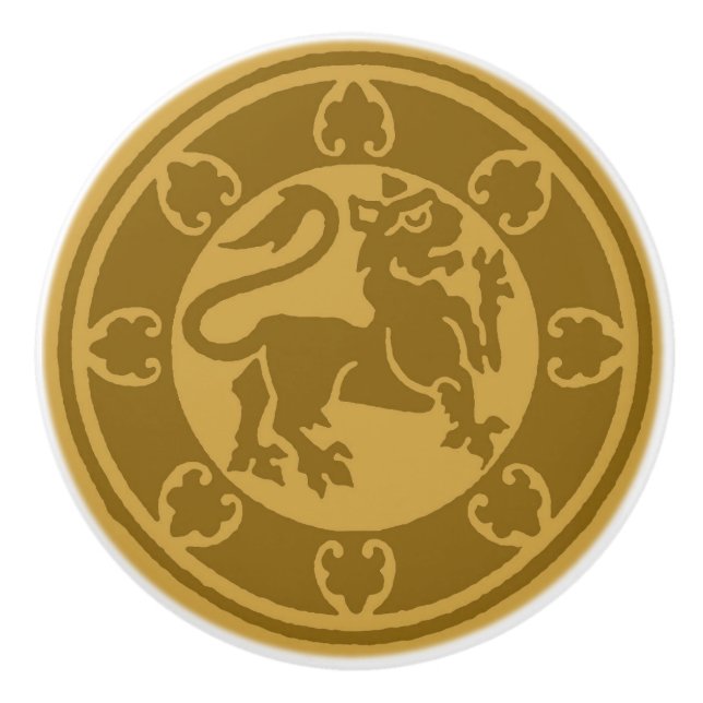 Lejon medeltida knopp (Framsidan)