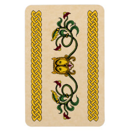 Lejon medeltida utformning magnet