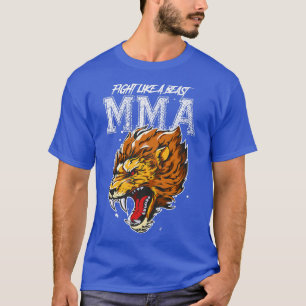 Lejon Mied Martial Arts MMA Beast Fight Quote Moti T Shirt