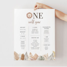 Lejon milstolpe för en Vild Poster