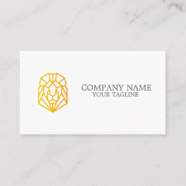 lejon  minimalistisk modern enkel geometrisk desig visitkort