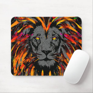 Lejon Mousepad - Orangens Mörk Lejon musknapp Musmatta