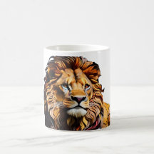 Lejon Mugg-design för glasskiktat-mosaikglas