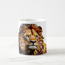 Lejon Mugg-design för glasskiktat-mosaikglas Kaffemugg